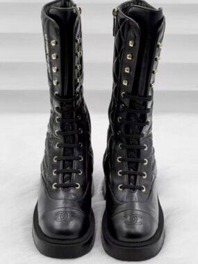 Chanel black boots